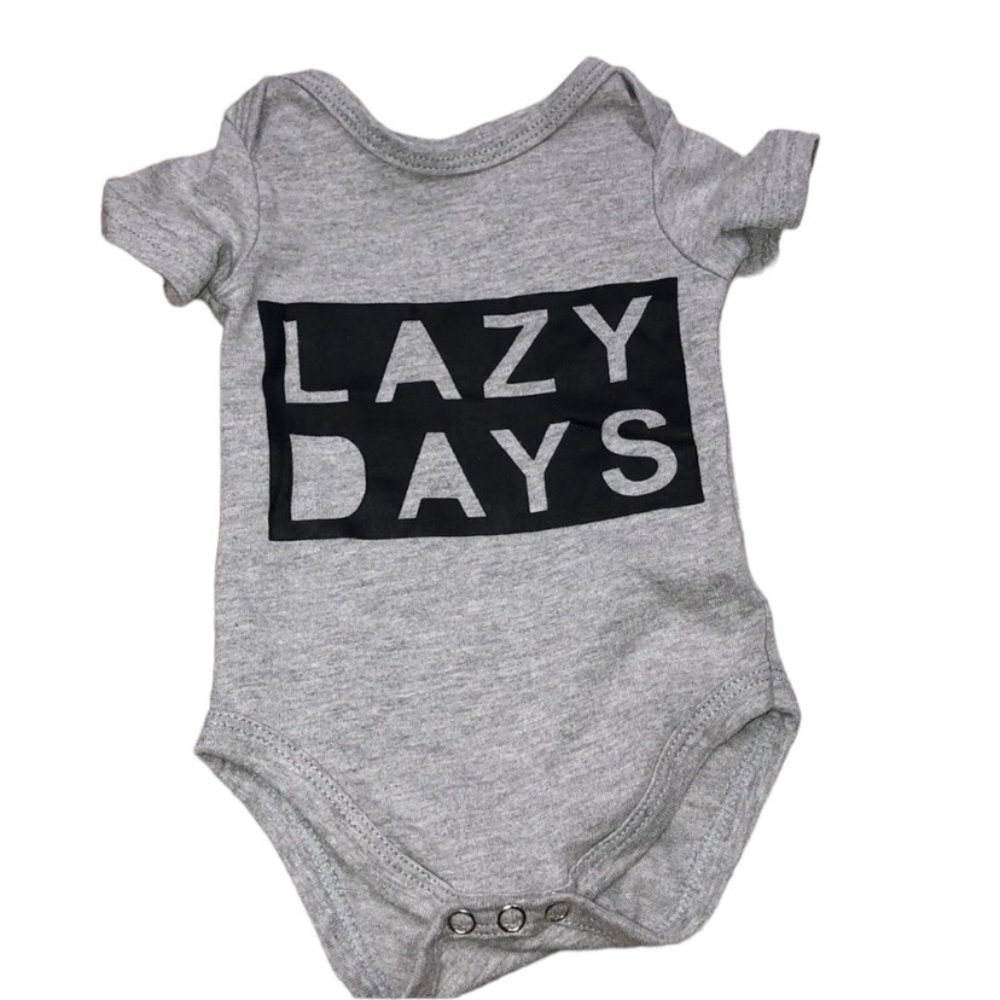 Adorable lazy days graphic one piece size 0-3 months